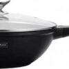 Royalty Line Marble Coating Wok - Met Glazen Deksel - Zwart - 30 Cm -Beste Keukengerei Winkel 1200x424