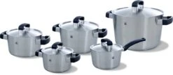 BK Conical Cool Pannenset - 5-delig - RVS - Geschikt Voor Alle Warmtebronnen -Beste Keukengerei Winkel 1200x525