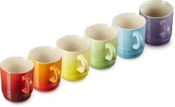 Le Creuset Set Van 6 Koffiebekers 200 Ml Regenboog Kleuren -Beste Keukengerei Winkel 1200x735 1
