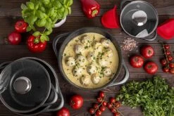 Smile 10-Delige Pannenset - Anti Aanbaklaag - Vaatwasser Bestendig - Zwart - MGK-17 19 Smile 10-Delige Pannenset - Anti Aanbaklaag - Vaatwasser Bestendig - Zwart - MGK-17 -Beste Keukengerei Winkel 1200x800 79