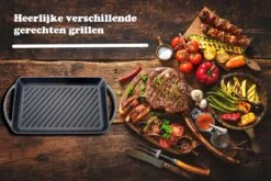 Kicinn Grillplaat - Gietijzer - Geëmailleerd - Incl. Accessoires - Ø 33 X 21.8 Cm (LxB) -Beste Keukengerei Winkel 1200x801 9