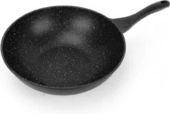 Swiss Pro+ Wokpan - Met Glazen Deksel - 28cm - Zwart -Beste Keukengerei Winkel 1200x805 5