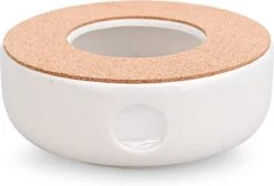 ConBlom Keramische Theepot, Warmer, Theewarmer, Koffiewarmer, Stoofje, Met Kurk-stoofje, Theepot Basis, Theefornuis, Melkwarmer Voor Thuis, Café, Theemelk (zonder Kaars En Theepot) -Beste Keukengerei Winkel 1200x814 4