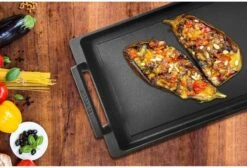 Eurolux Teppanyaki Plaat Met Grepen - 41 X 24 X 2.5 Cm - Zwart - Aluminium - Geschikt Voor Alle Warmtebronnen -Beste Keukengerei Winkel 1200x815 1