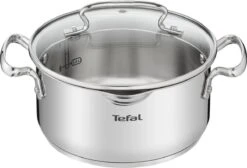 Tefal Duetto+ Pannenset -10 Delig- 5 Pannen - Kookpannenset - Zilver - Afdruipdeksels -Beste Keukengerei Winkel 1200x816