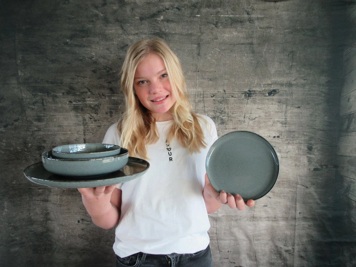 Palmer Serviesset Antigo Porselein 4-persoons 16-delig Blauw 19 Palmer Serviesset Antigo Porselein 4-persoons 16-delig Blauw - Afbeelding 17