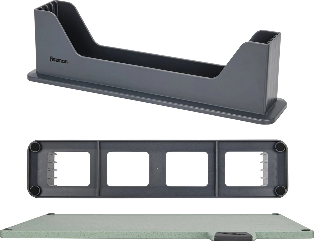 Fissman Luxe Index Snijplankenset - Met Houder - 4 Stuks - 30x22.5cm 6 Fissman Luxe Index Snijplankenset - Met Houder - 4 Stuks - 30x22.5cm - Afbeelding 4