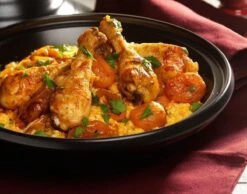 Cosy & Trendy Tajine Zwart / Oranje - Gietijzeren Schaal - Ø25cm - Geschikt Voor Inductie -Beste Keukengerei Winkel 1200x944