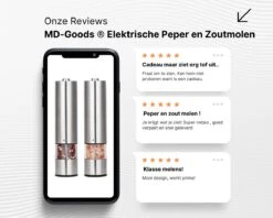 MD-Goods ® Elektrische Peper En Zoutmolen Set - Pepermolen - RVS - Cadeau - Restaurant Kwaliteit -Beste Keukengerei Winkel 1200x960 6