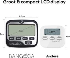 BanGosa® Magnetisch Digitale Kookwekker - Timer - RVS - Keukenwekker Digitaal - Digitale Keuken Timer - Stopwatch Met Magneet -Beste Keukengerei Winkel 1200x996 1