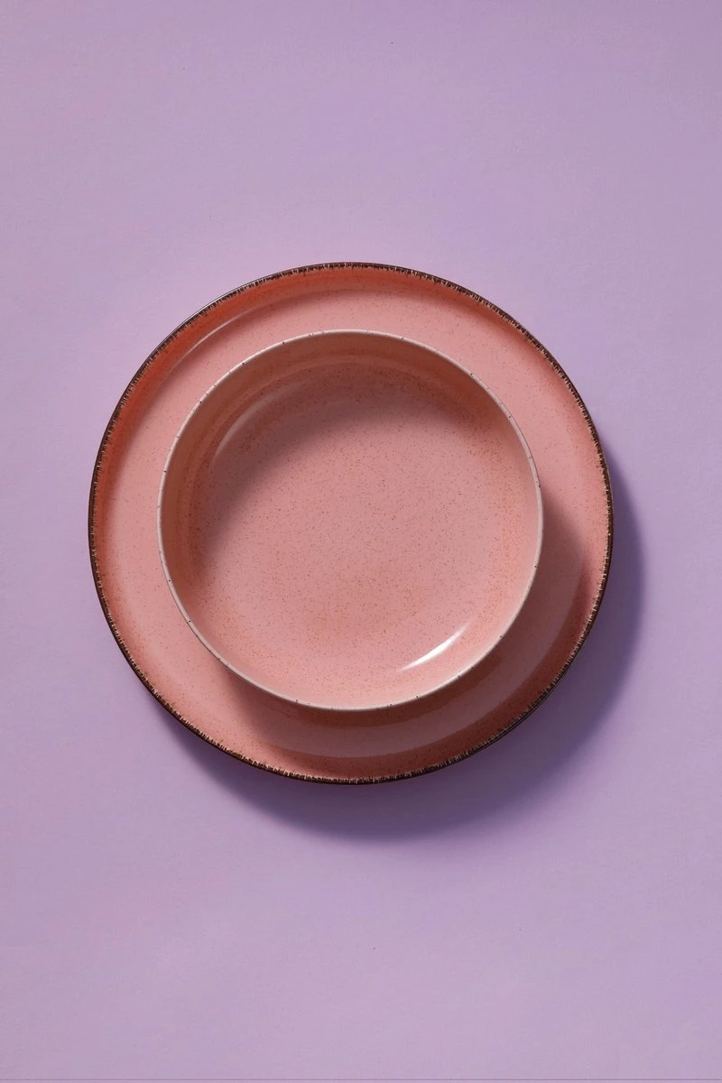 Palmer Serviesset Antigo Porselein 6-persoons 24-delig Roze 4 Palmer Serviesset Antigo Porselein 6-persoons 24-delig Roze - Afbeelding 2