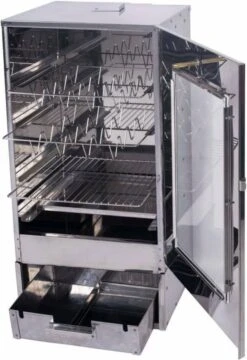 2-L Home & Garden XL Rookoven - RVS - 80x40x28 Cm - 3 Etages -Beste Keukengerei Winkel 824x1200 1