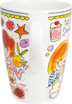 Blond Amsterdam Even Bijkletsen Beker XL 500 Ml - Mint Rand -Beste Keukengerei Winkel 833x1200 1