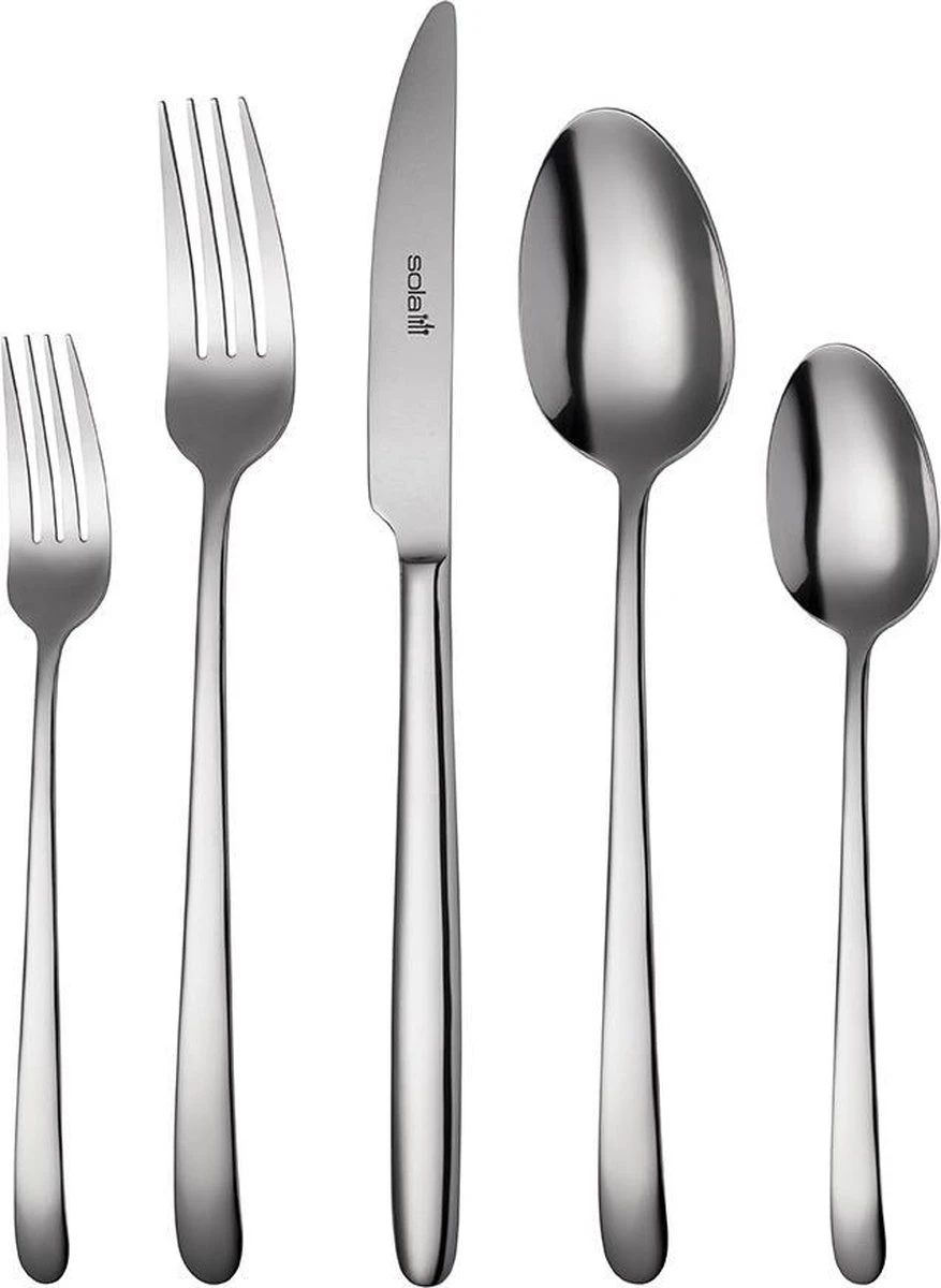 Sola Bestekset Ibiza - Economy - 9 Persoons - 90 Delig - Zilver Chroomstaal 18/0 - RVS