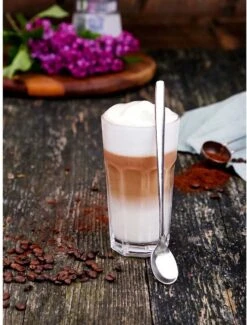 Merkloos Latte Macchiato Lepels – RVS Lange Yoghurt, Dessert Of Koffie Lepeltjes – Set Van 6 Stuks -Beste Keukengerei Winkel 912x1200 1