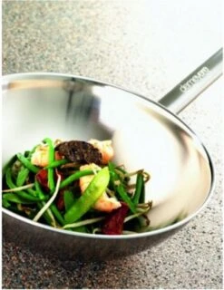 Demeyere Wok - Ø 30 Cm - Vlakke Bodem -Beste Keukengerei Winkel 925x1200