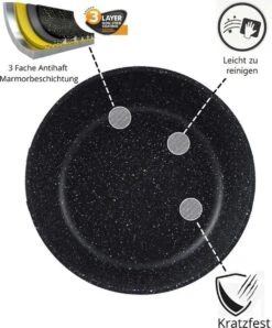 Cheffinger Pannenset - 10 Delig - Marmeren Coating - Inductie - Met Glazen Deksels - Zwart -Beste Keukengerei Winkel 993x1200 1